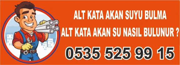 Alt kata akan suyu kırmadan bulma – termal kamera ve akustik dinleme