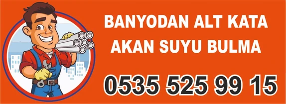 Banyodan alt kata su damlıyor – kırmadan tespit – 0535 525 99 15