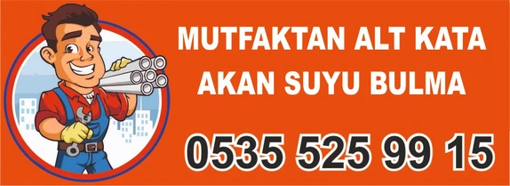 Mutfaktan alt kata akan suyu bulma - cihazlı ve kırmadan tespit